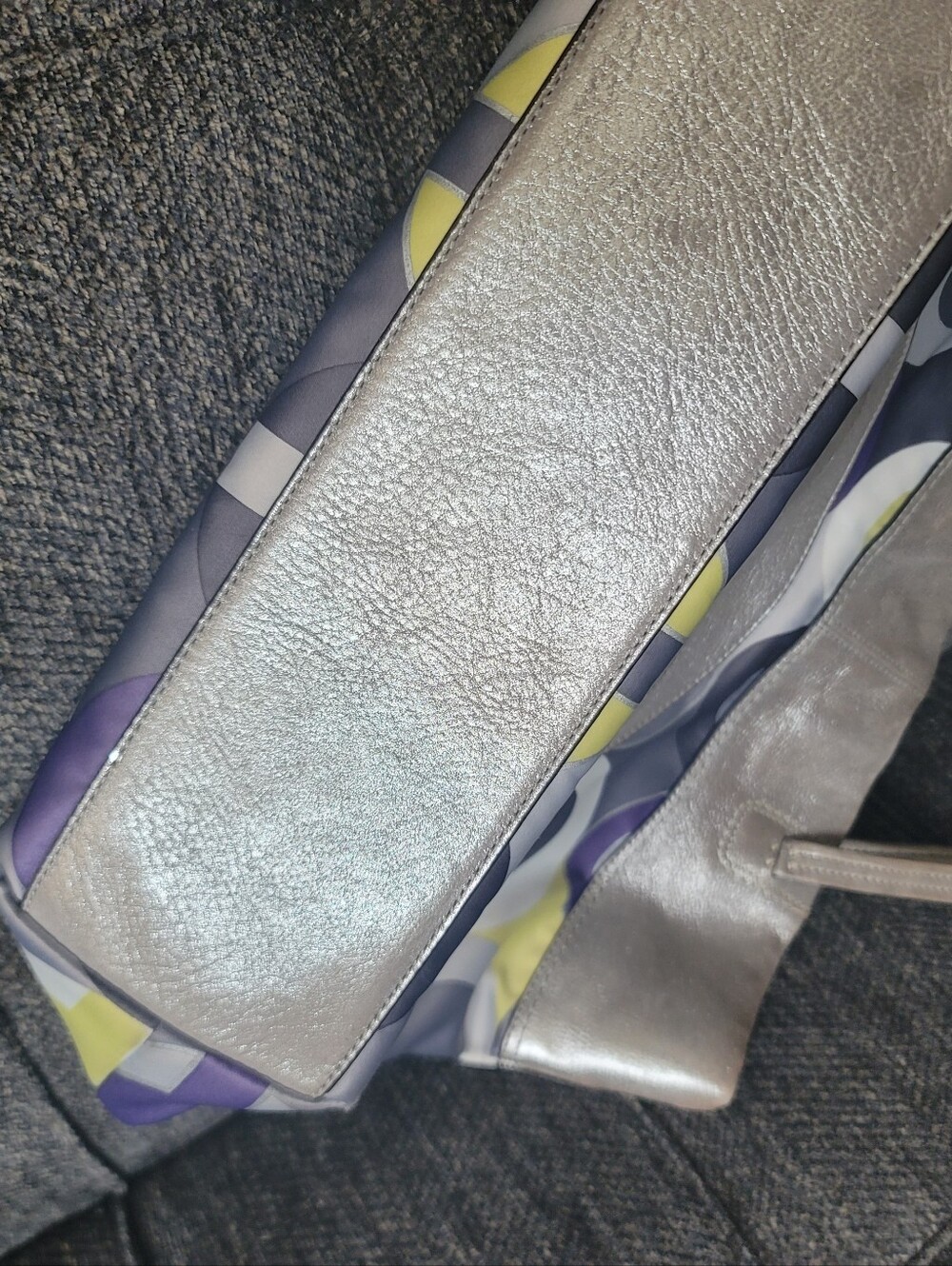 Coach Julia Metallic Op Art Tote Y2K Era - Picture 5 of 10